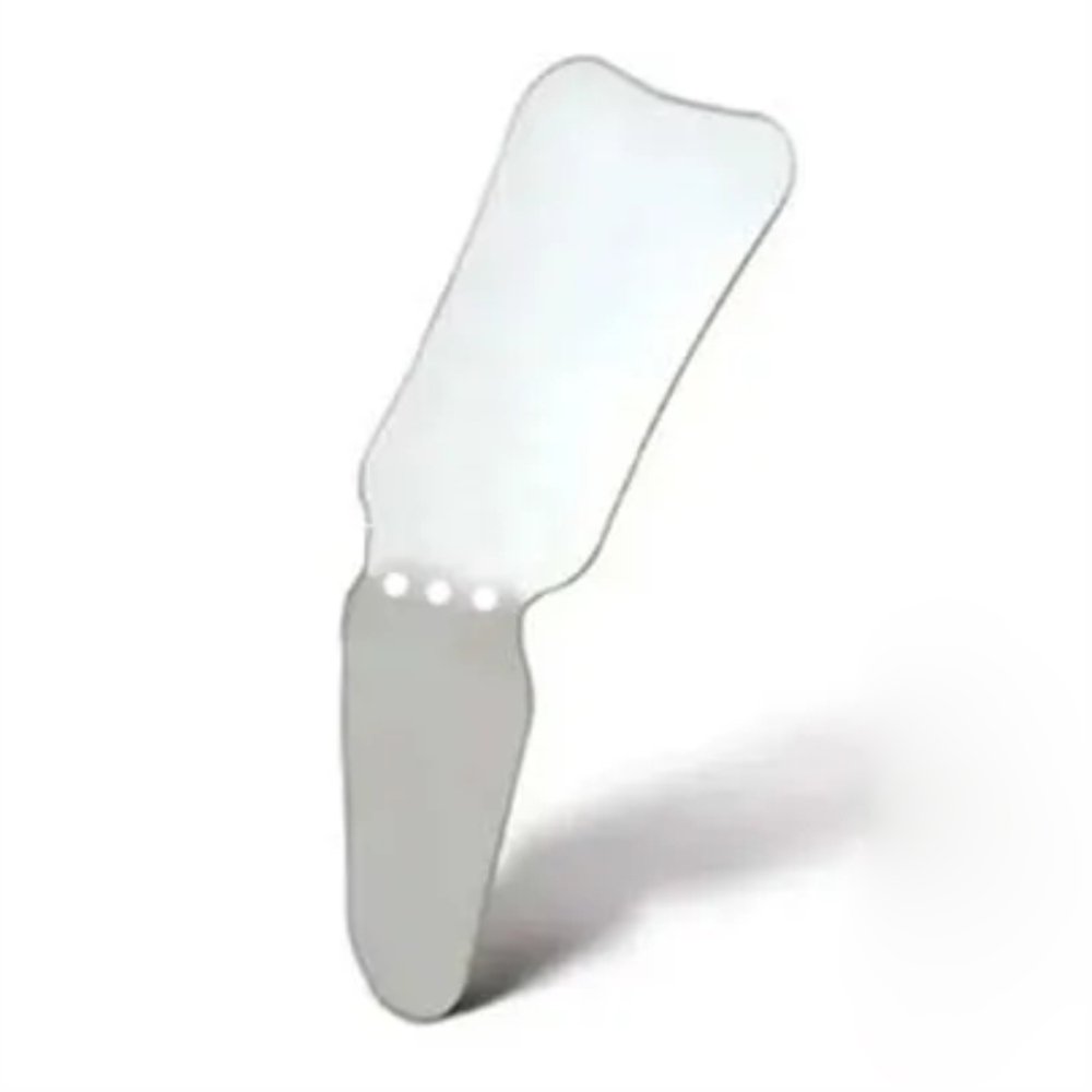 Orthodontic Intraoral Stainless Steel Double Sided Angulated Adult Occlusal Buccal Photography Mirror 7.4x10.3x10.0CM (Pack Of 1Pc)
