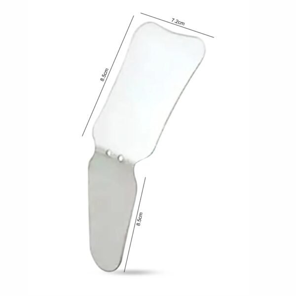 Orthodontic Intraoral Stainless Steel Double Sided Angulated Pedo Occlusal Buccal Photography Mirror 7.2x8.5x8.5CM (Pack Of 1Pc)
